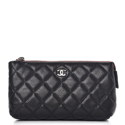 Chanel Caviar Quilted Small Cosmetic Case Black 1 of 8