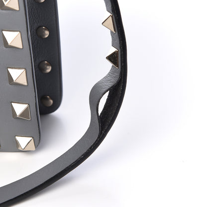 Valentino Garavani Vitello Rockstud Shoulder Flap Bag Grey 11 of 11