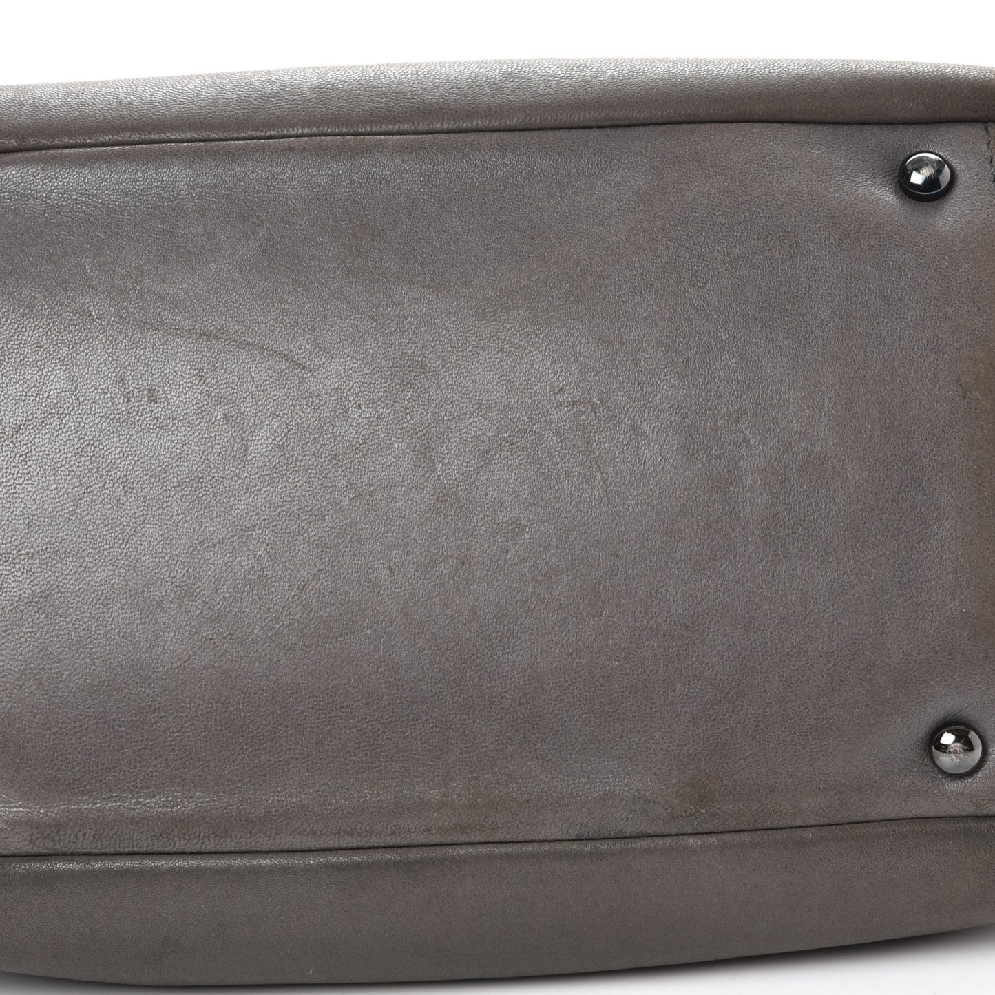 Lambskin Studded Accordion CC Flap Grey