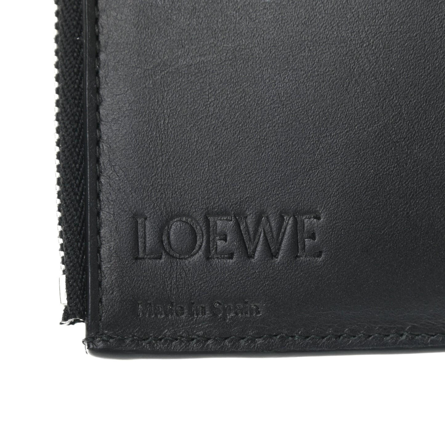 Calfskin Small Vertical Wallet Black