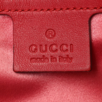 Gucci Jacquard Matelasse Floral Medium GG Marmont Shoulder Bag Red 6 of 13