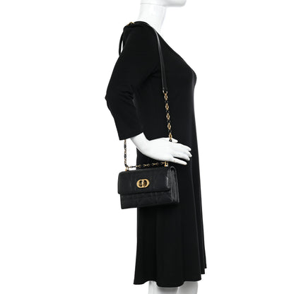 Christian Dior Lambskin Macrocannage Mini Miss Caro Bag Black 2 of 10