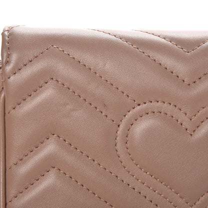 Gucci Calfskin Matelasse Super Mini GG Marmont Shoulder Bag Porcelain Rose 8 of 8