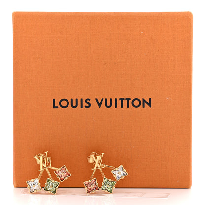 Louis Vuitton Metal Crystal Loulougram Earrings Multicolor 5 of 5