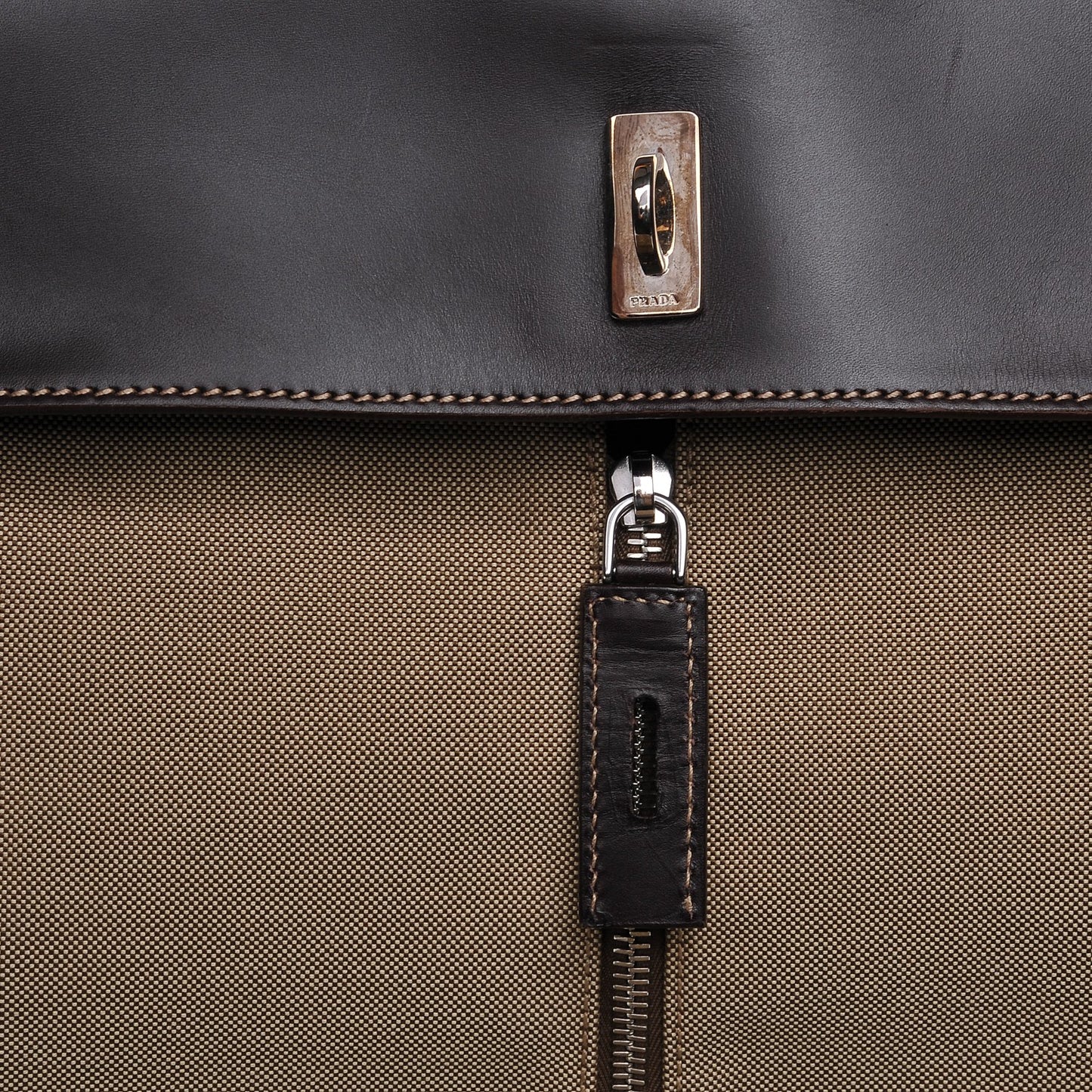 Jacquard Logo Garment Bag Corda Moro