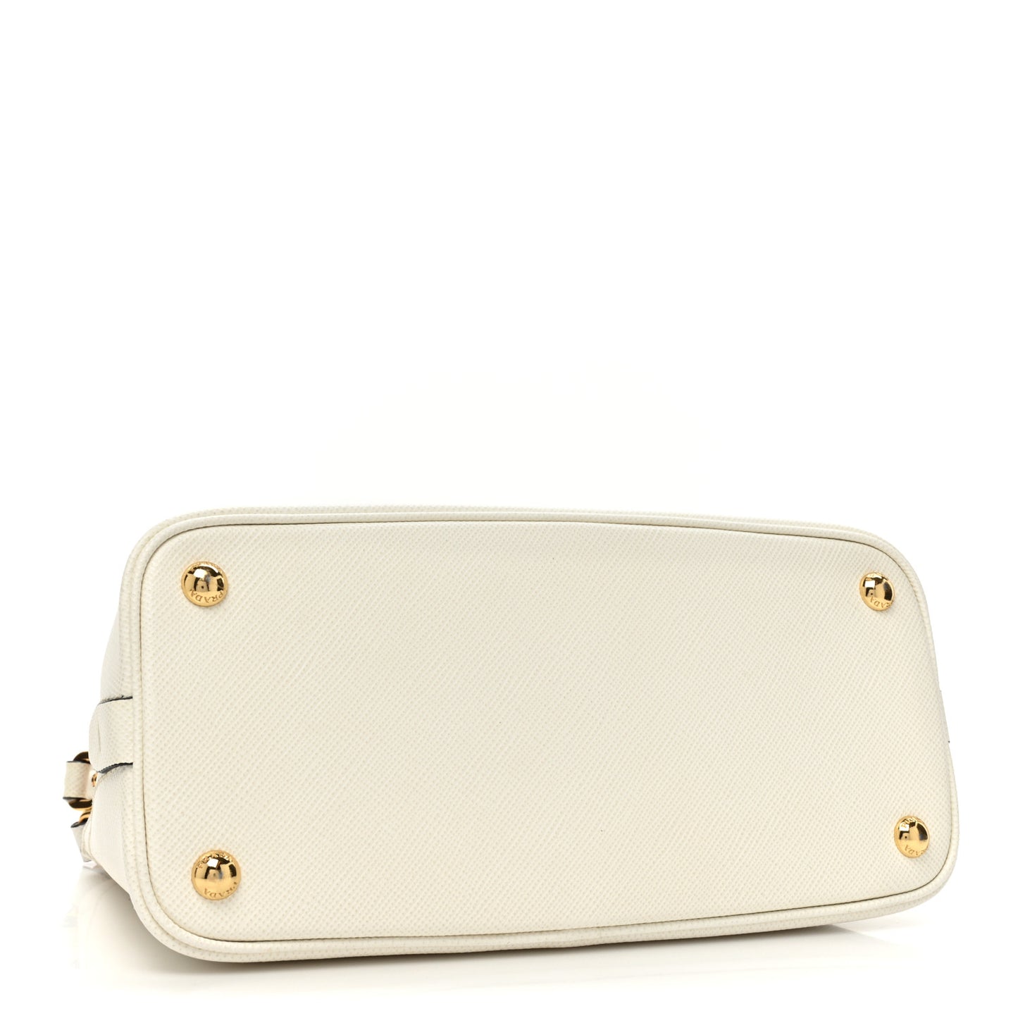 Saffiano Cuir Small Matinee Tote White Black