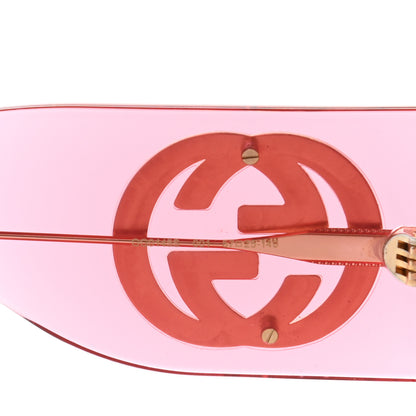 Gucci Acetate Crystal Oversize Sunglasses GG0148S Pink 5 of 9