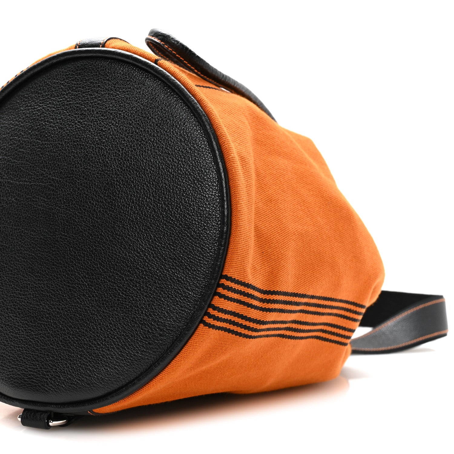 Hermes Toile Buffle Skipper Recif MM Backpack Potamos Orange Black