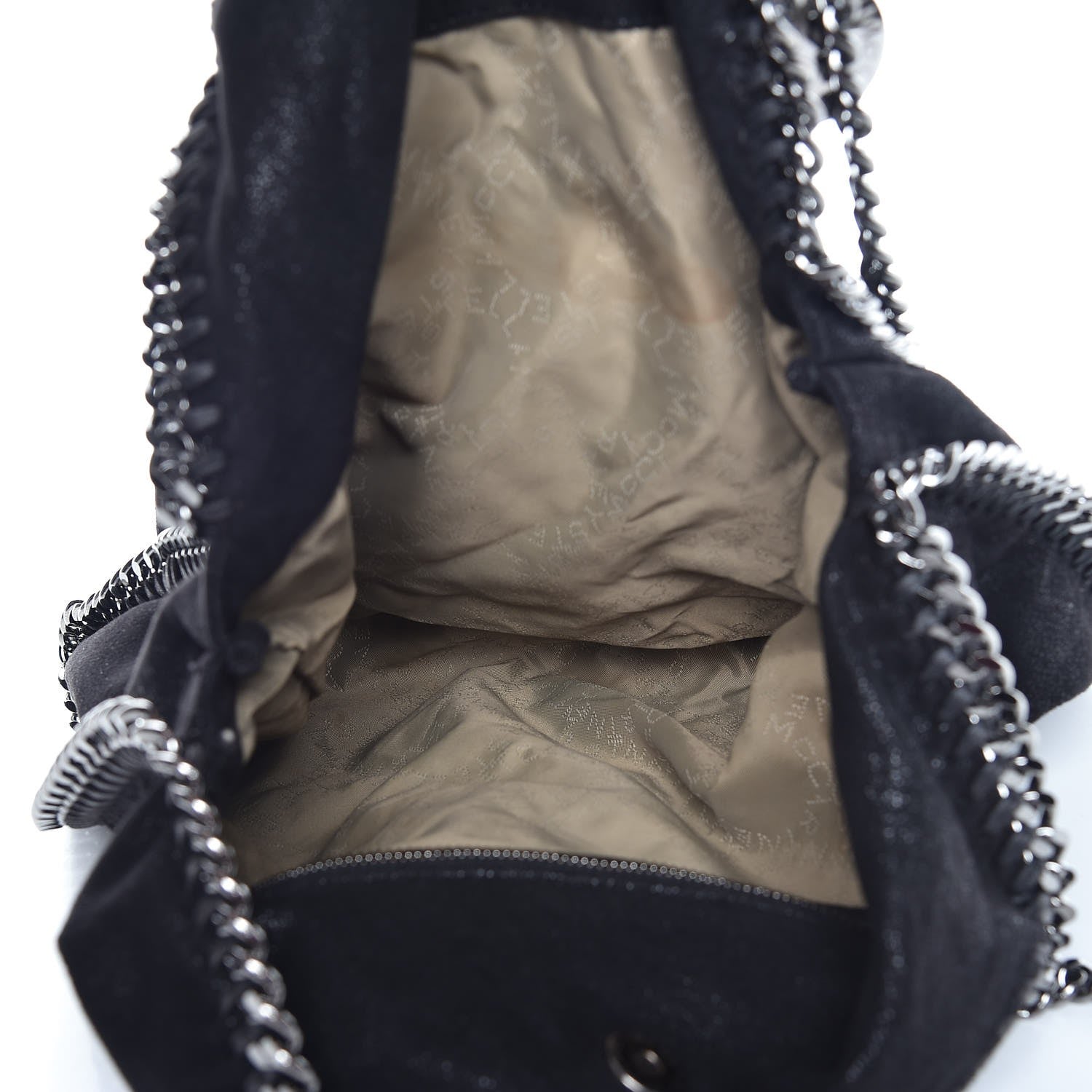 Stella McCartney Shaggy Deer Small Falabella Fold Over Tote Black 5 of 8