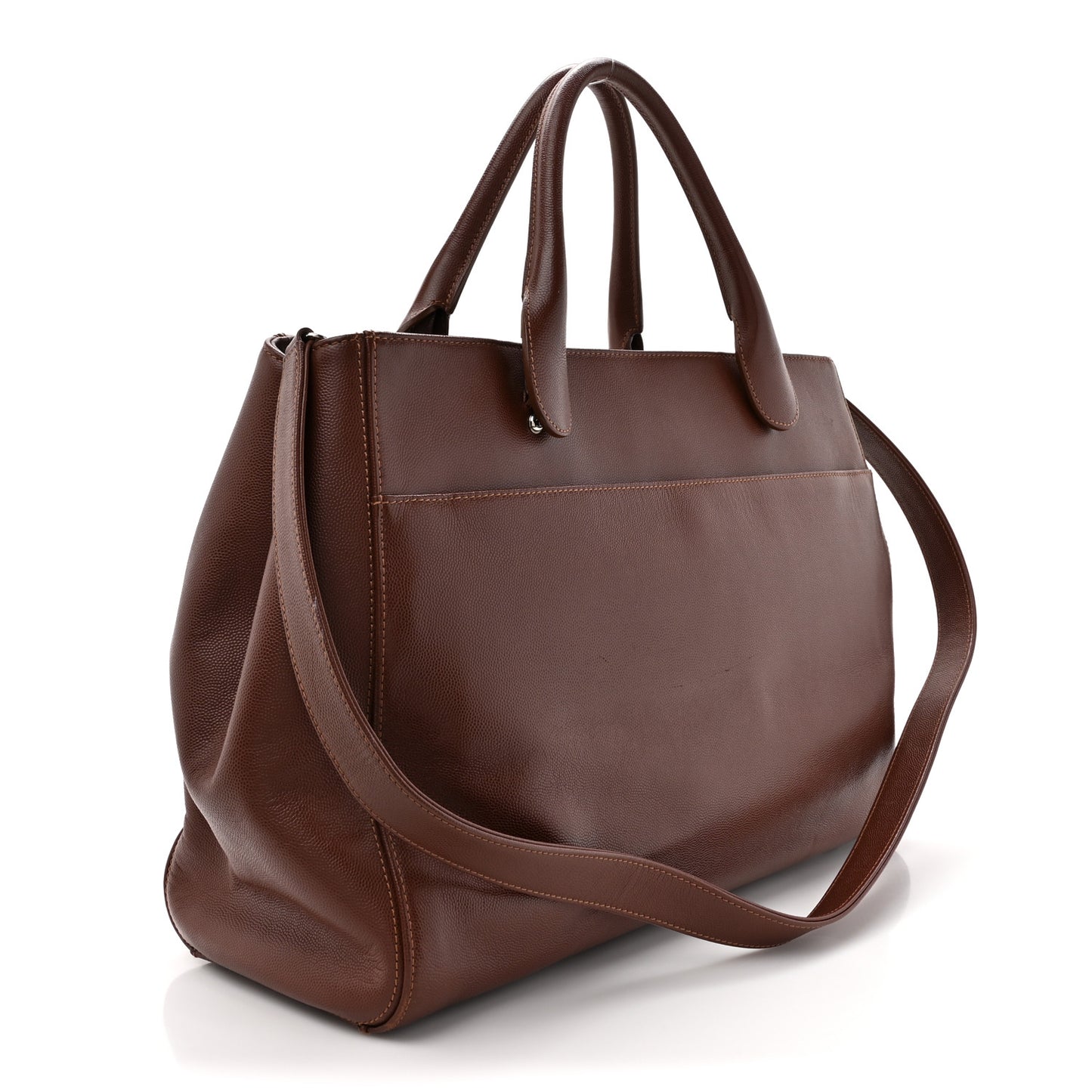 Caviar Cerf Executive Shopper Tote Brown