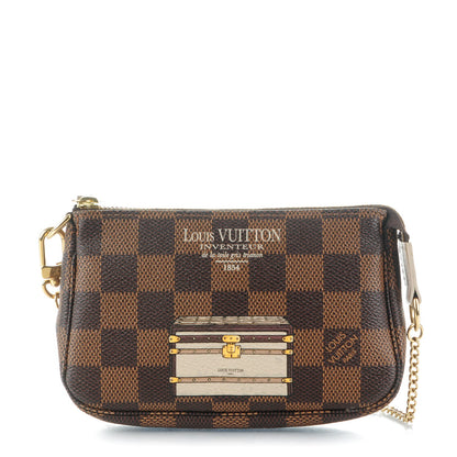 Louis Vuitton Damier Ebene Trunks and Locks Mini Pochette Accessories 1 of 7
