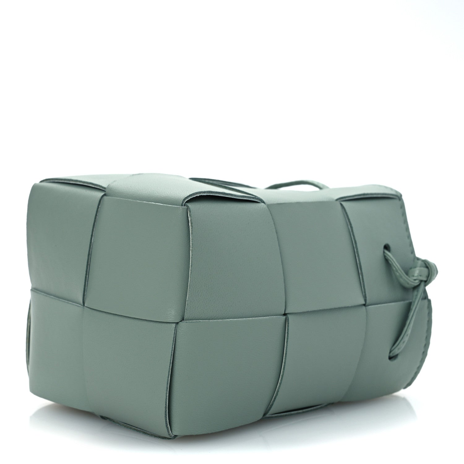 Bottega Veneta Nappa Maxi Intrecciato Mini Cassette Bucket Bag New Sauge 9 of 9