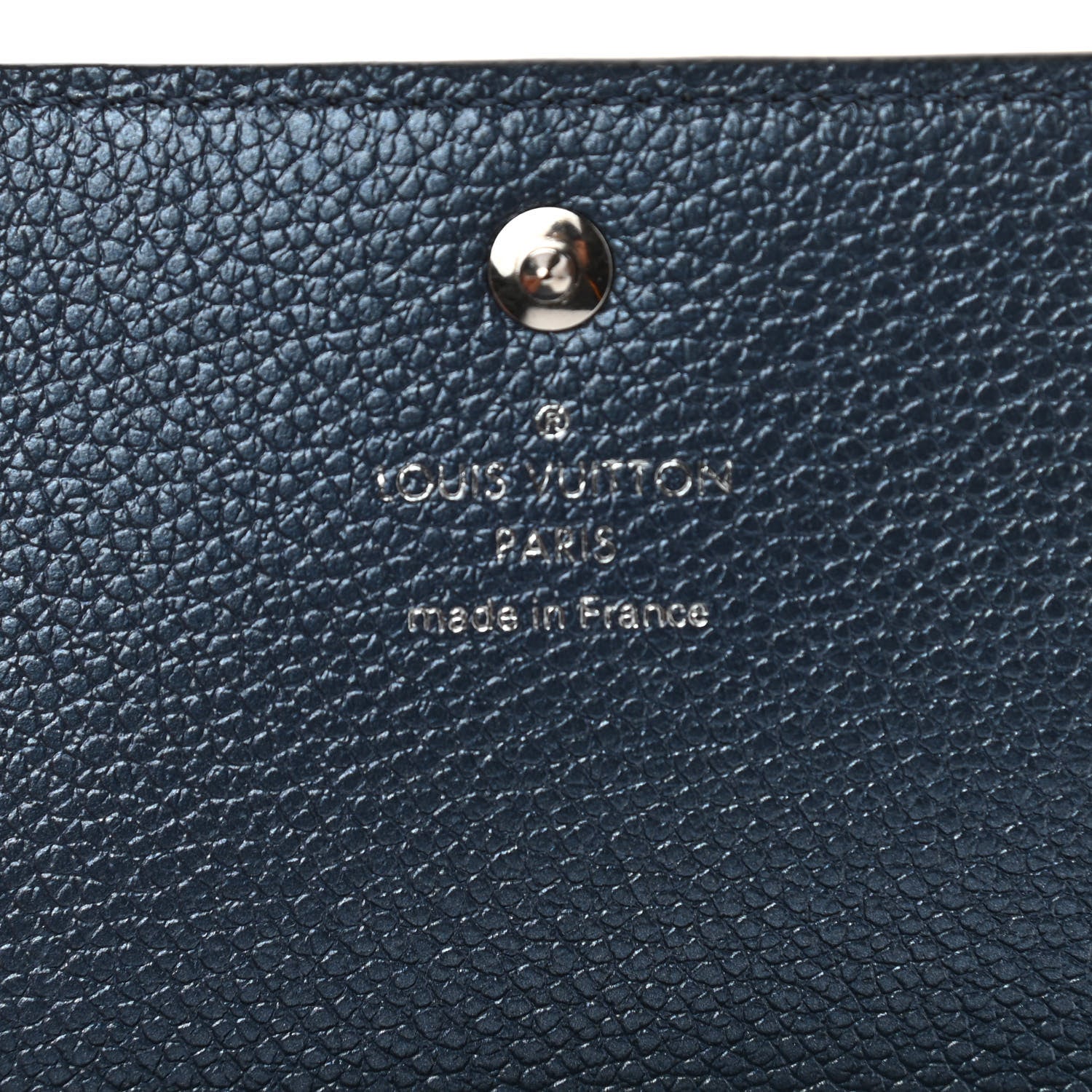 Louis Vuitton Metallic Empreinte Business Card Holder Navy Nacre 6 of 6
