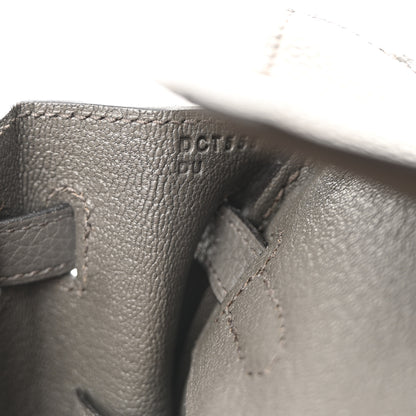 Hermes Togo Birkin 25 Etain 7 of 12