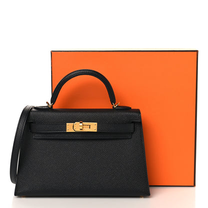 Hermes Epsom Mini Kelly Sellier 20 Black 11 of 11