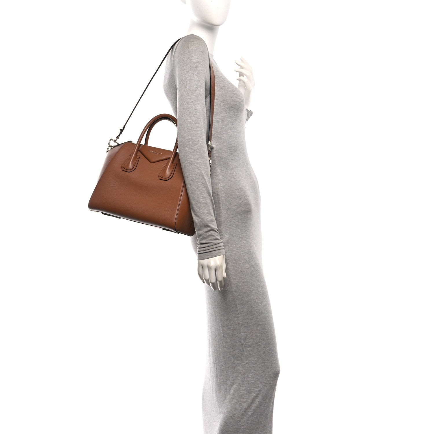 Givenchy Sugar Goatskin Small Antigona Pony Brown 2 of 10