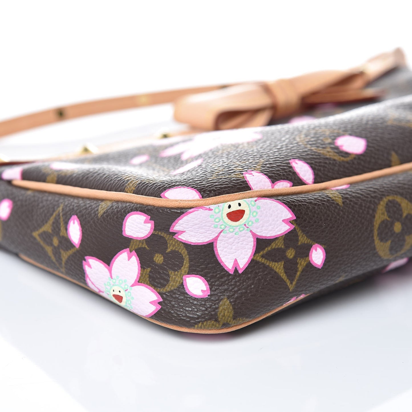 Monogram Cherry Blossom Pochette Accessories Brown