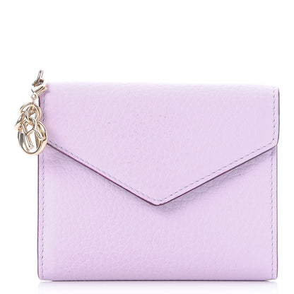 Christian Dior Bullcalf Diorissimo Medium Envelope Wallet Lilac 1 of 9