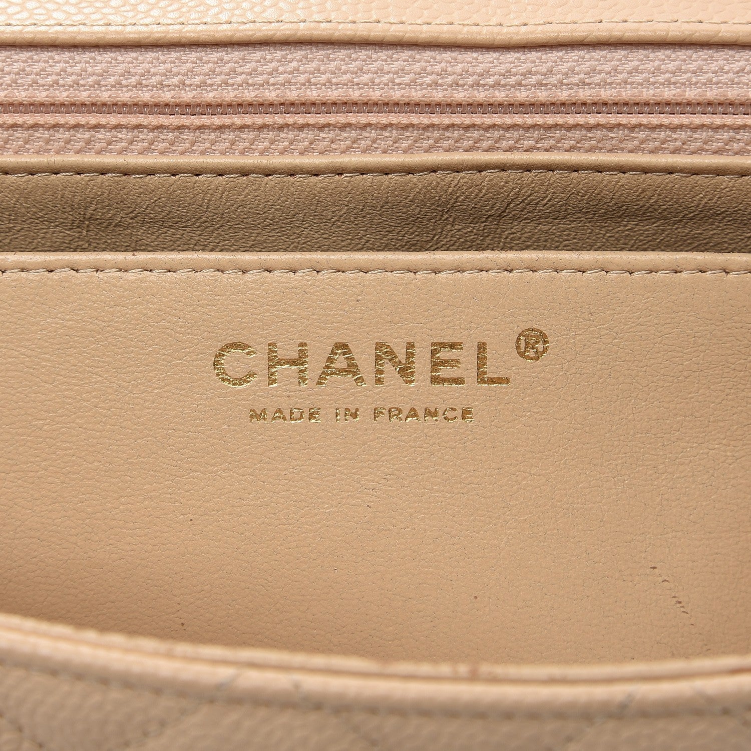 Chanel Caviar Quilted Jumbo Single Flap Beige Clair 8 of 13