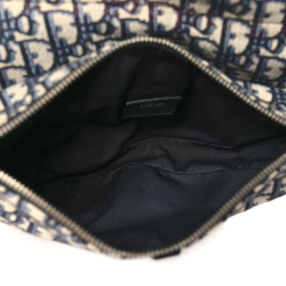 Christian Dior Oblique Mens Saddle Bag Blue 5 of 13