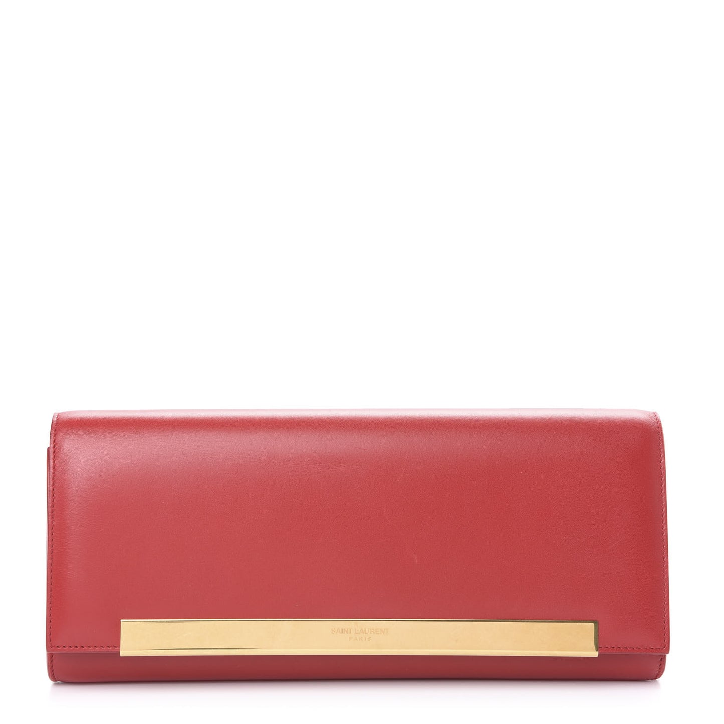 Calfskin Lutetia Flap Clutch Red