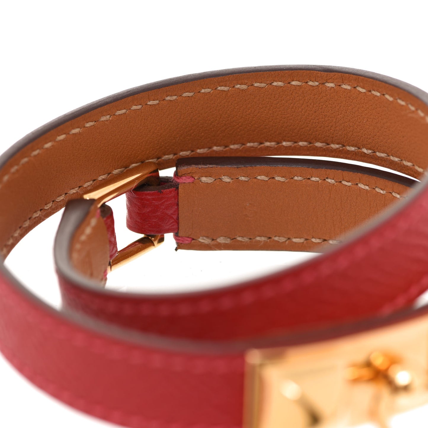 Epsom Rivale Double Tour Bracelet S Rouge Casaque