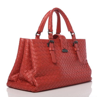 Bottega Veneta Light Calf Intrecciato Small Roma Fraise 3 of 9