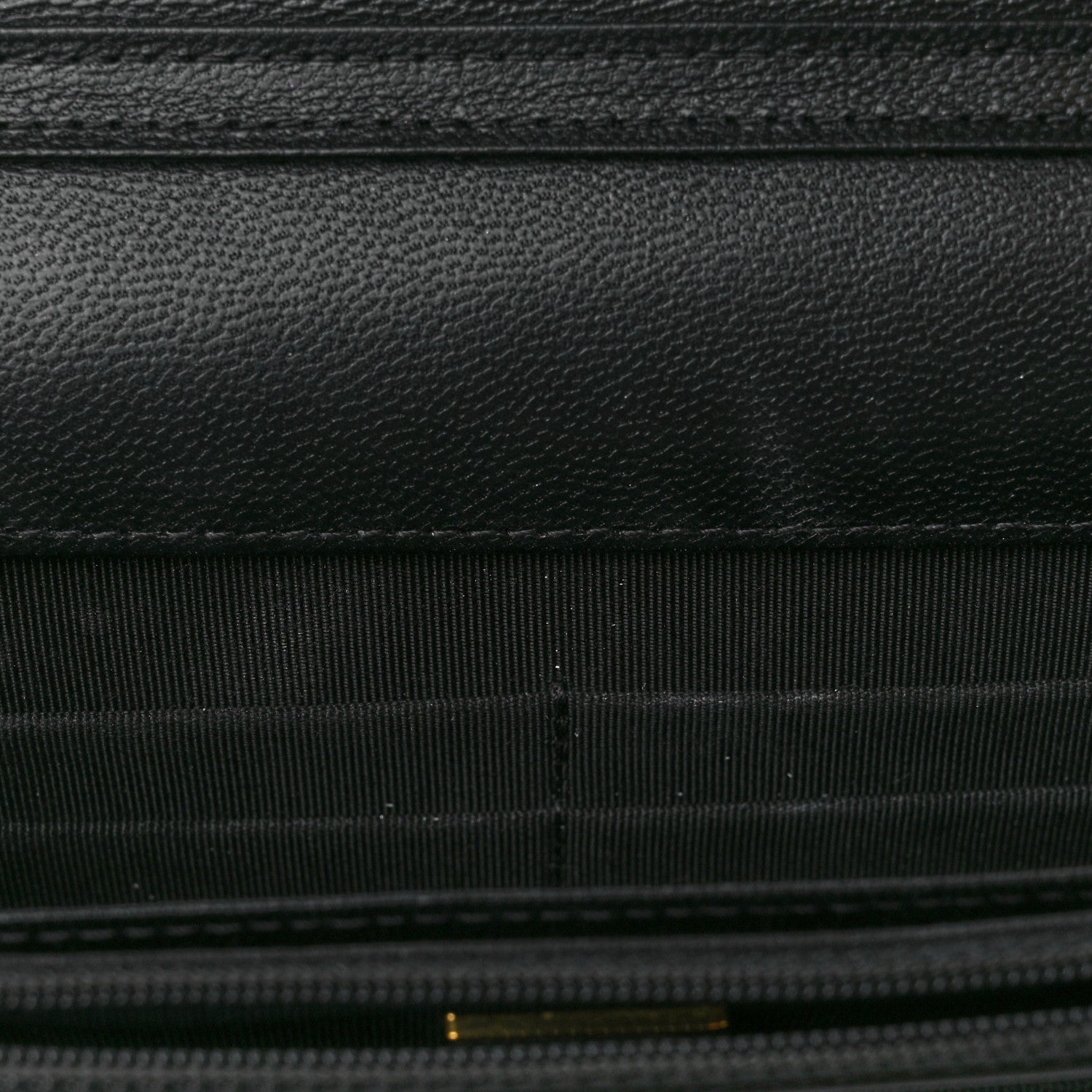 Chanel Goatskin Quilted Quilted Like A Wallet Wallet On Chain WOC Black 11 of 12