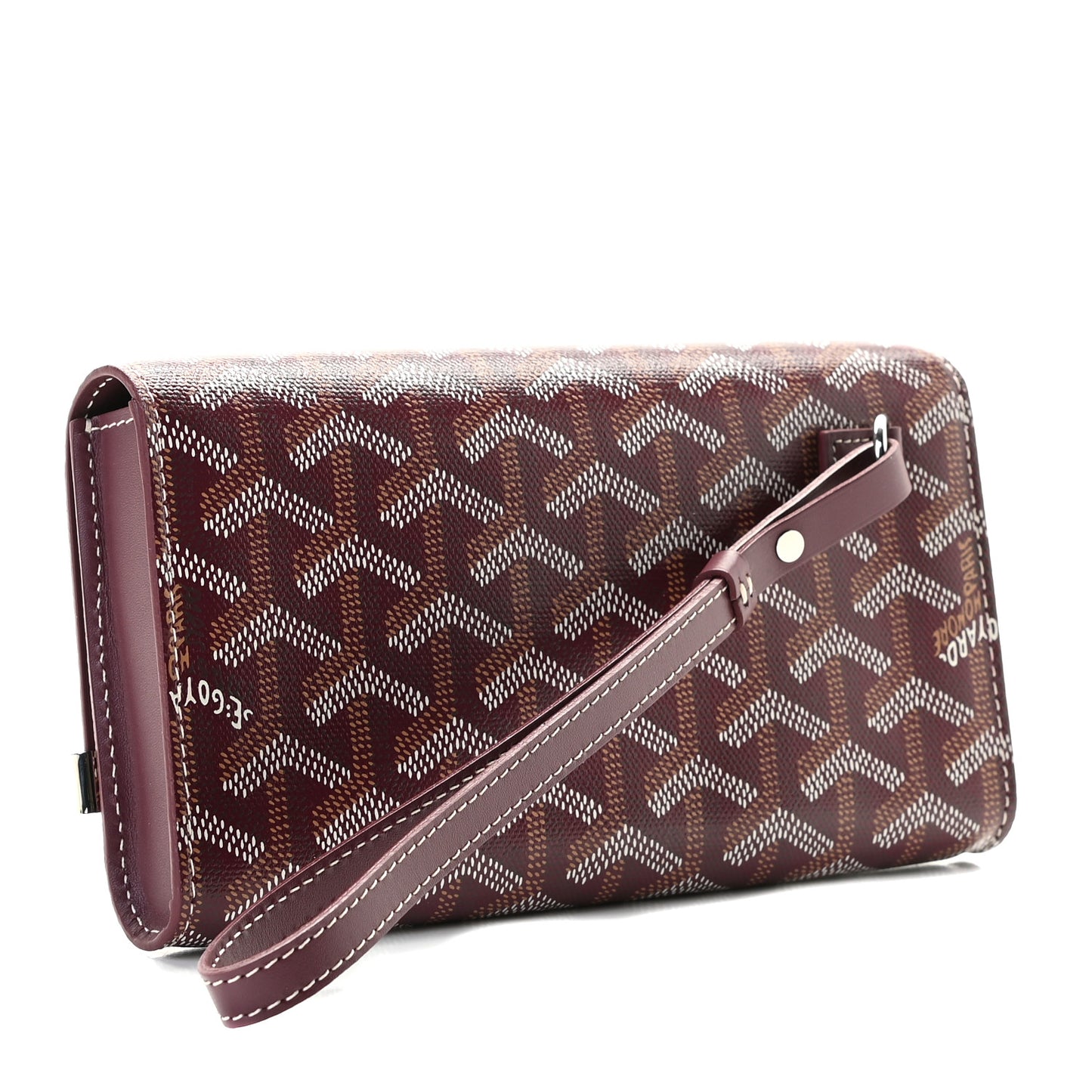 Goyardine Monte Carlo Bois Clutch Bordeaux
