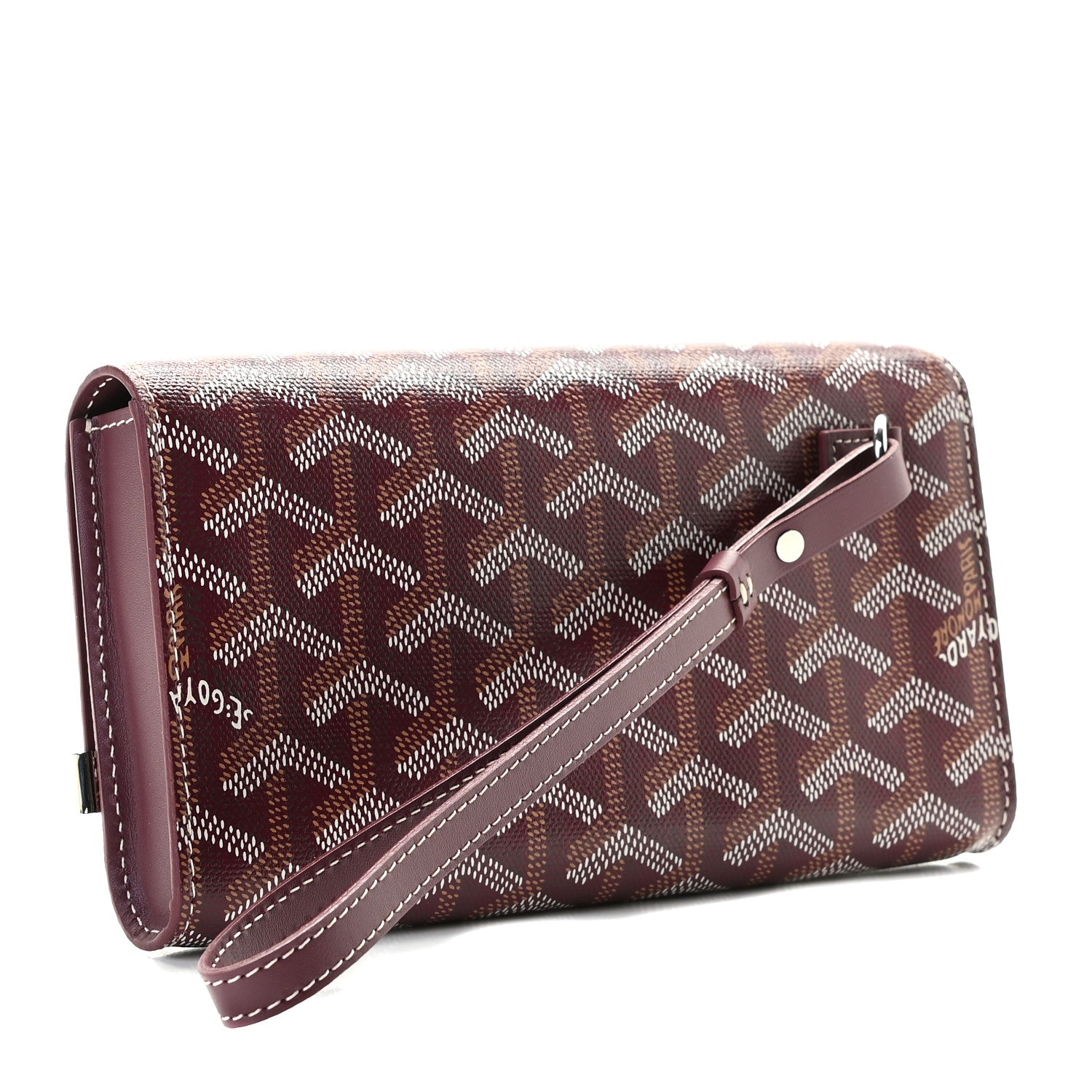 Goyard Goyardine Monte Carlo Bois Clutch Bordeaux 3 of 9