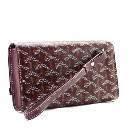 Goyard Goyardine Monte Carlo Bois Clutch Bordeaux 3 of 9