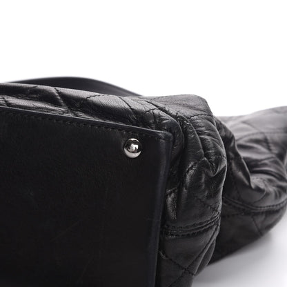 Chanel Lambskin East West Sharpei Shopping Tote Black 11 of 16
