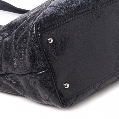 Chanel Glazed Calfskin Large On The Road Tote Black 6 of 10