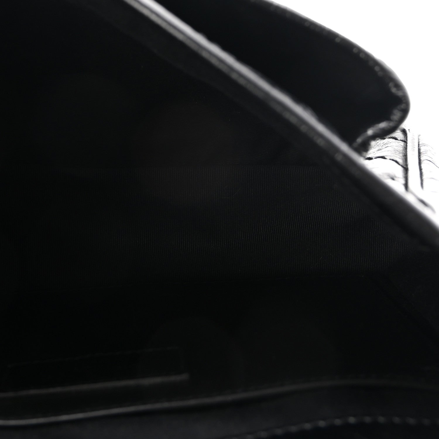 Saint Laurent Crinkled Calfskin Matelasse Monogram Baby Niki Chain Satchel Black 5 of 10