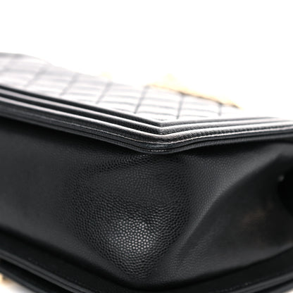 Chanel Caviar Quilted Medium Boy Flap Black 10 of 11