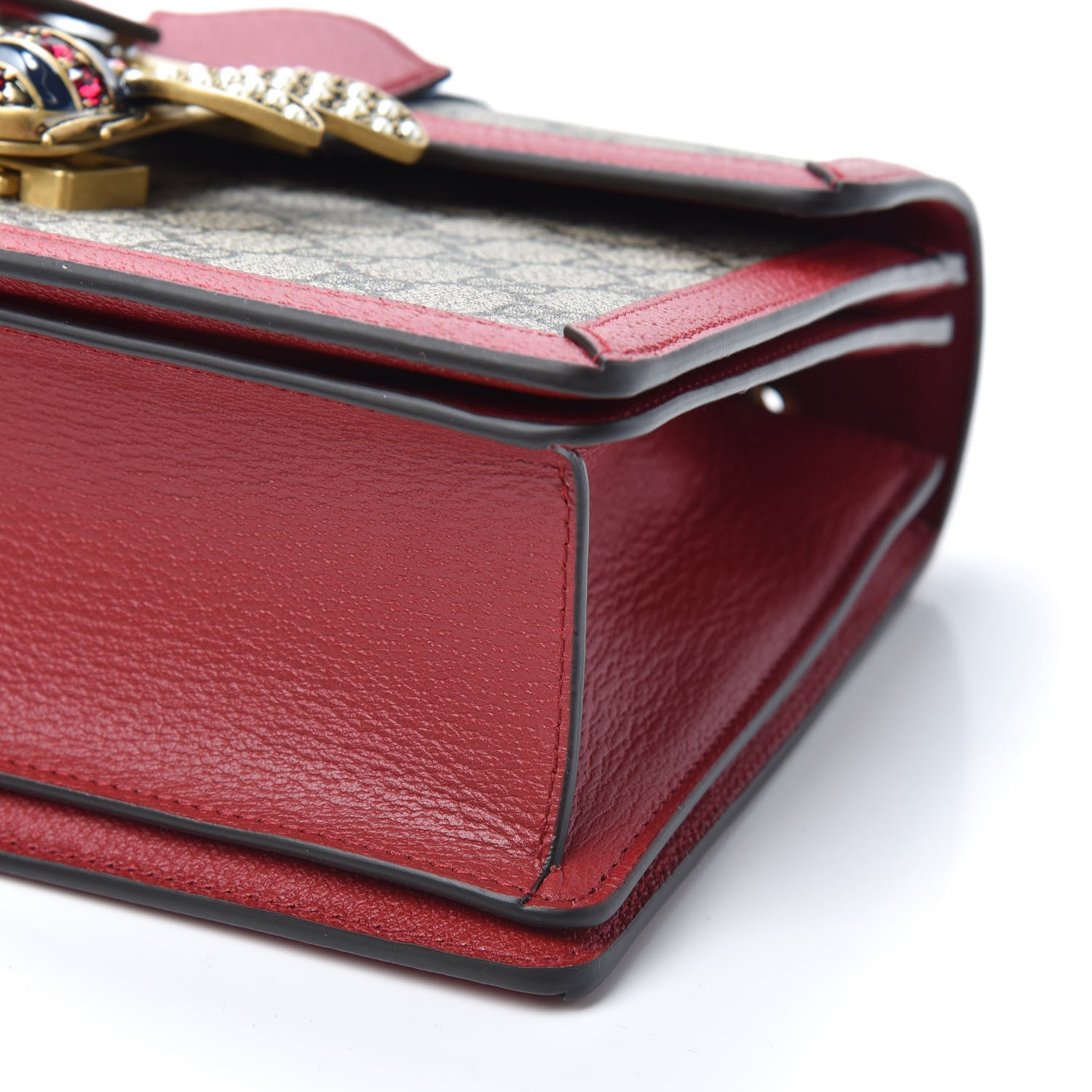 Gucci GG Supreme Monogram Small Queen Margaret Top Handle Bag Red 8 of 8