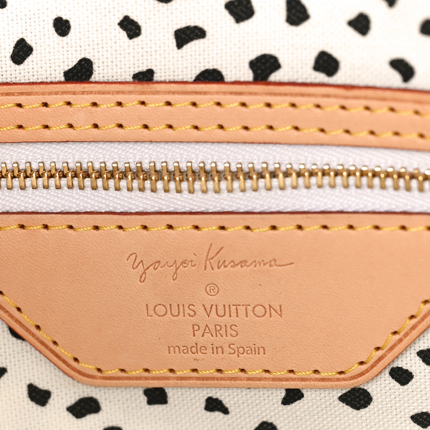 Louis Vuitton Monogram Kusama Waves Neverfull MM White 6 of 8