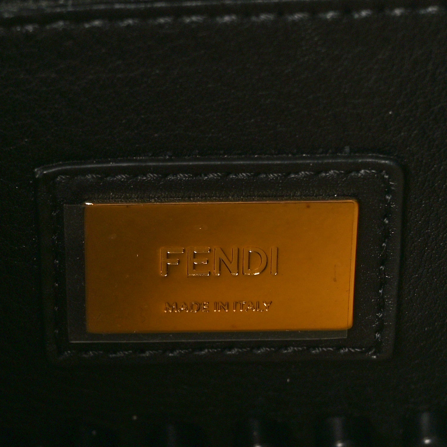 Fendi Vitello Seta Studded Monster Eyes Large Peekaboo Iconic Satchel Blue Royal Black Multicolor 8 of 10