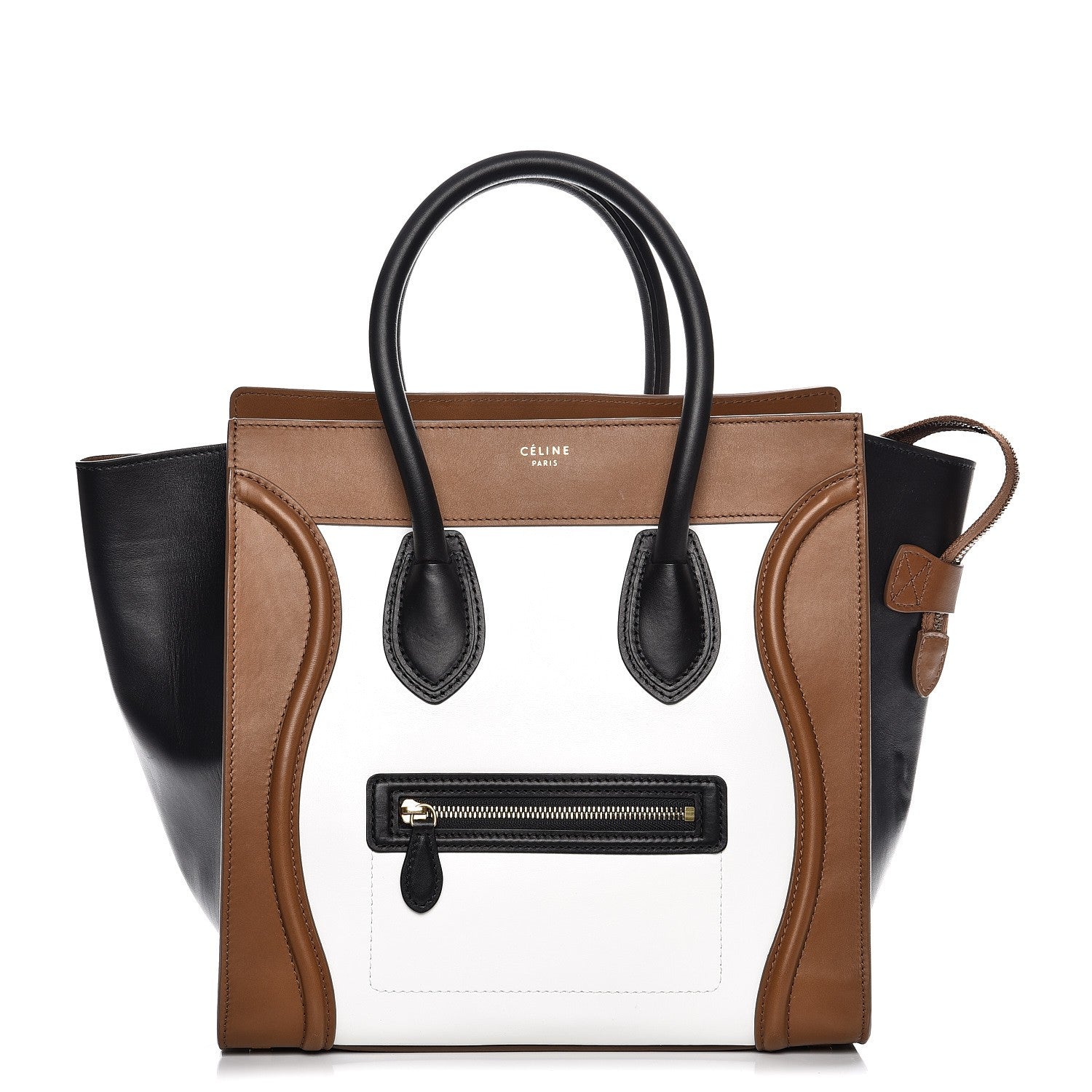 Celine Smooth Calfskin Mini Tri-Color Luggage Brown 1 of 13
