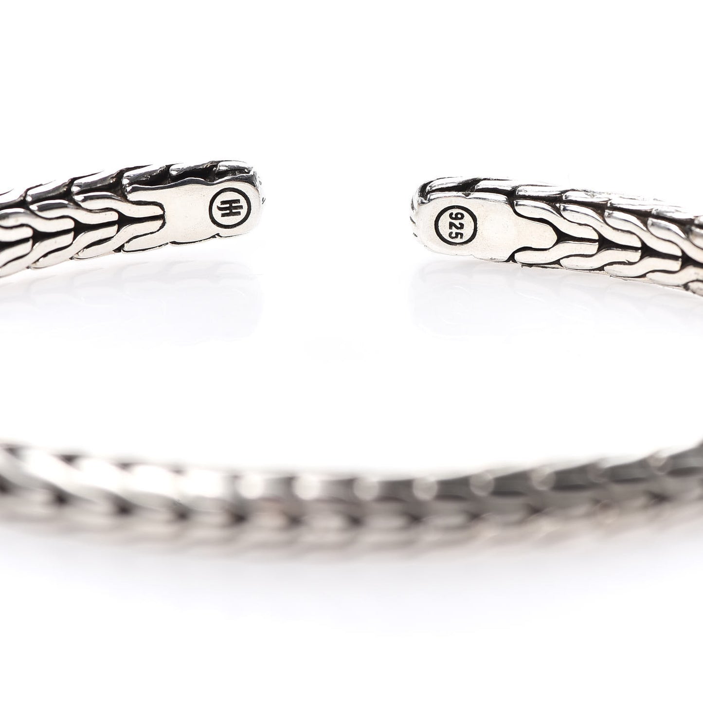 Sterling Silver 5.5mm Slim Classic Chain Cuff Bracelet