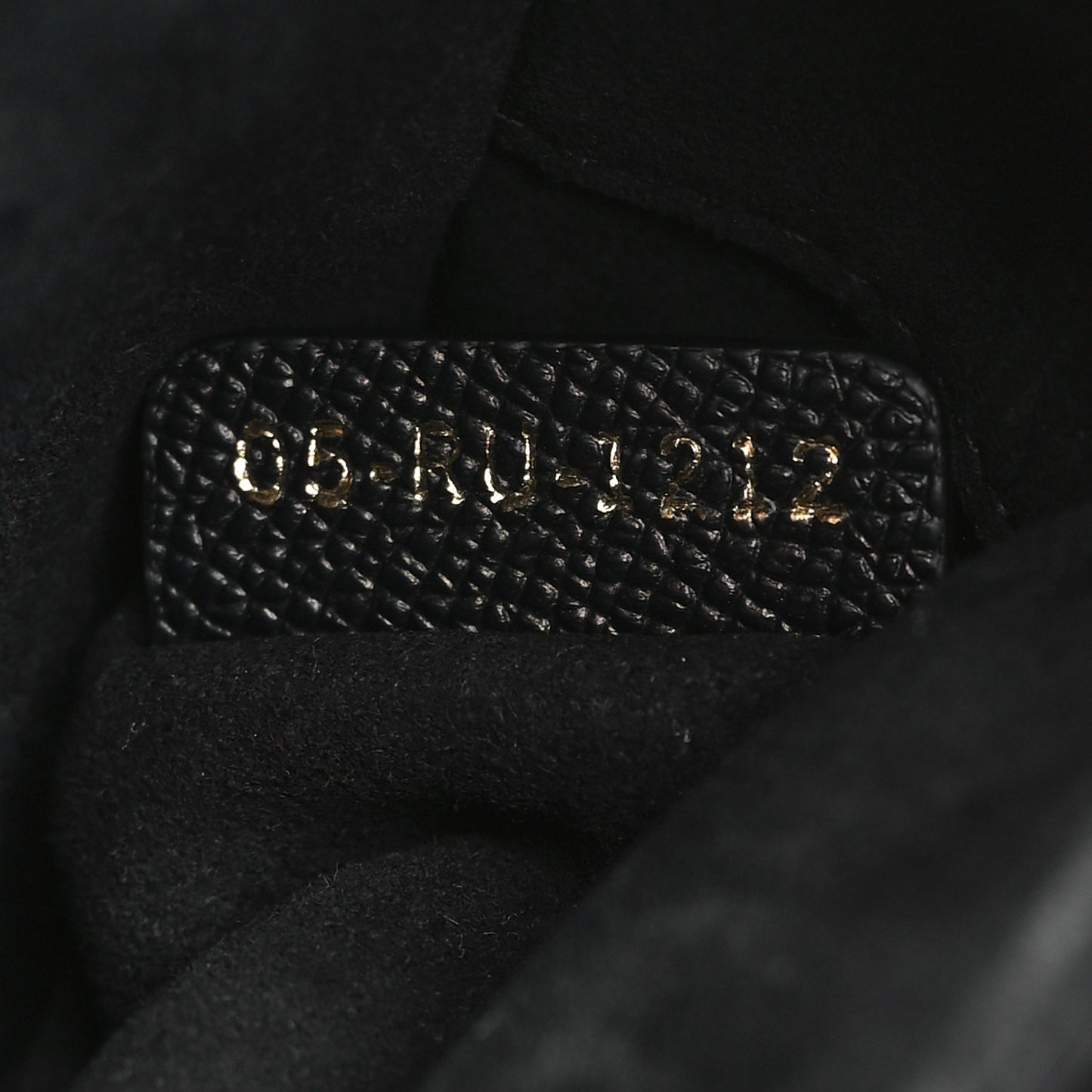 Grained Calfskin Mini Saddle Bag With Strap Black