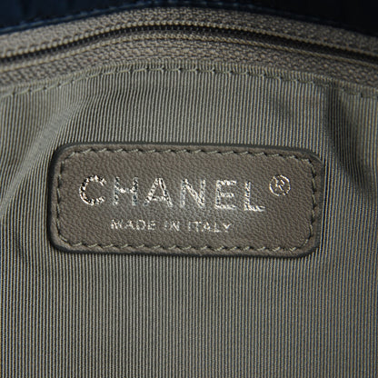 Chanel Nylon Quilted Tweed Stitch Bubble Flap Blue 7 of 8