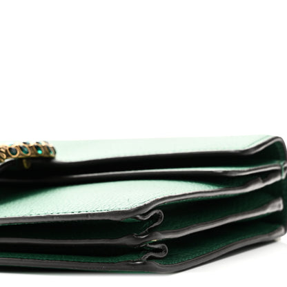Gucci Pebbled Calfskin Small Dionysus Shoulder Bag Emerald 10 of 10