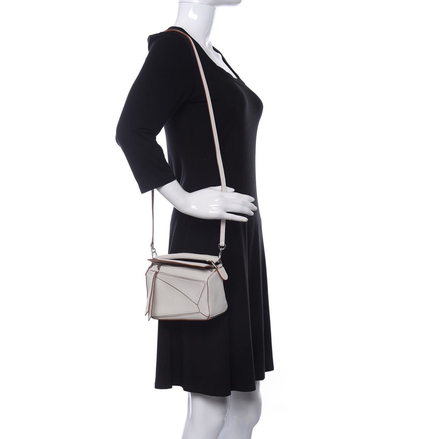 Calfskin Mini Puzzle Bag Soft White