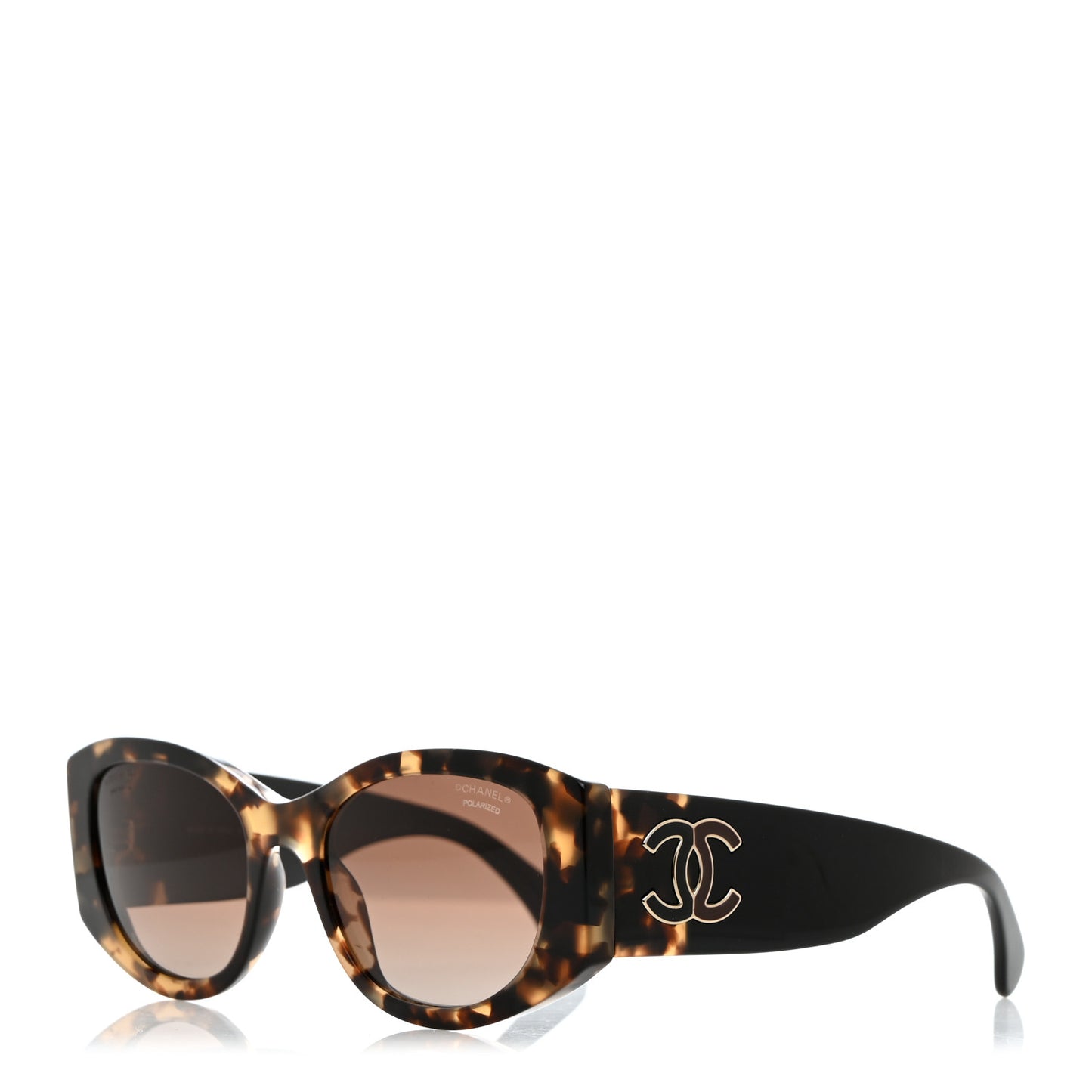 Acetate Oval Sunglasses 5524 Tortoise