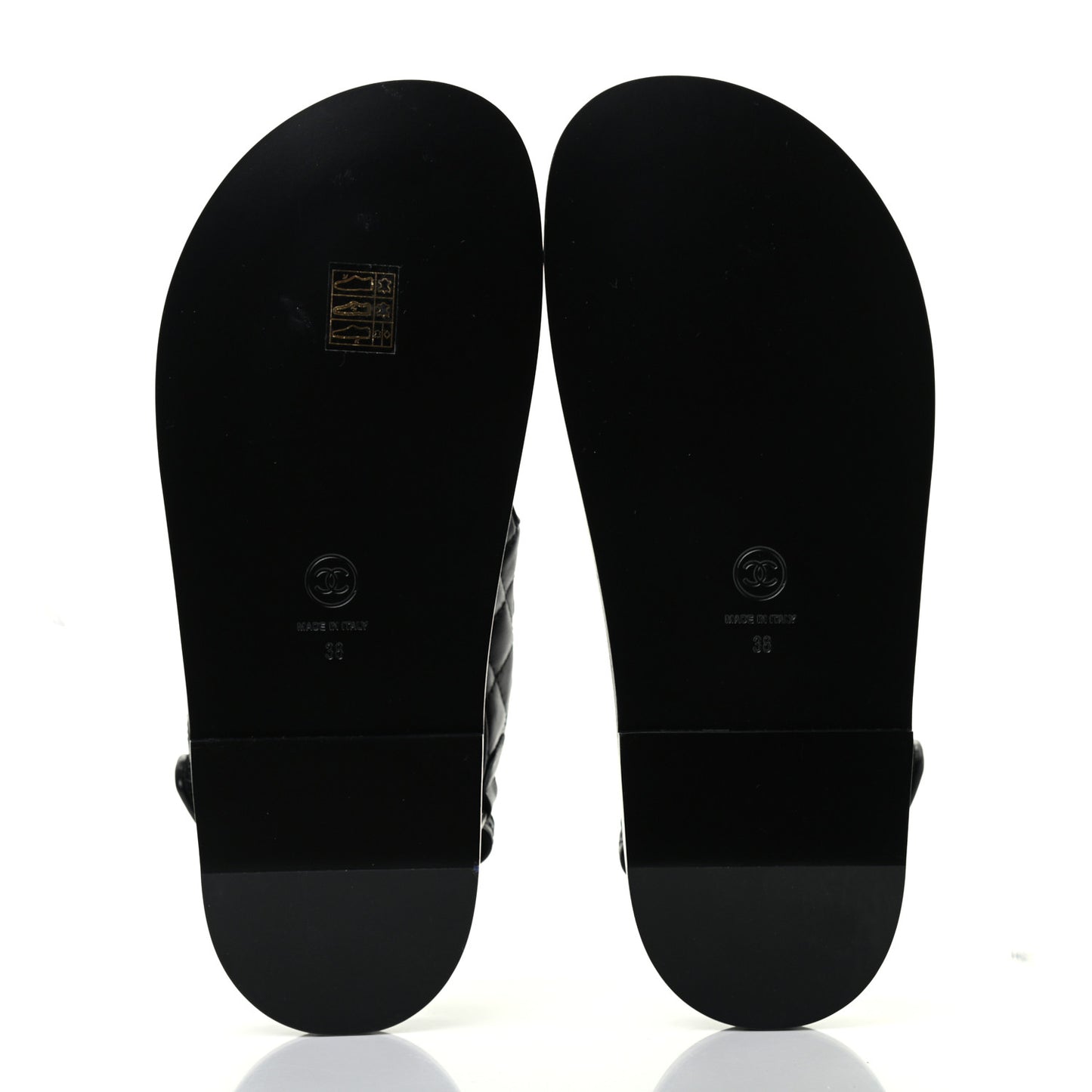 Lambskin Velcro Dad Sandals 38 Black