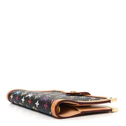 Louis Vuitton Monogram Multicolor Small Ring Agenda Cover Black 4 of 7