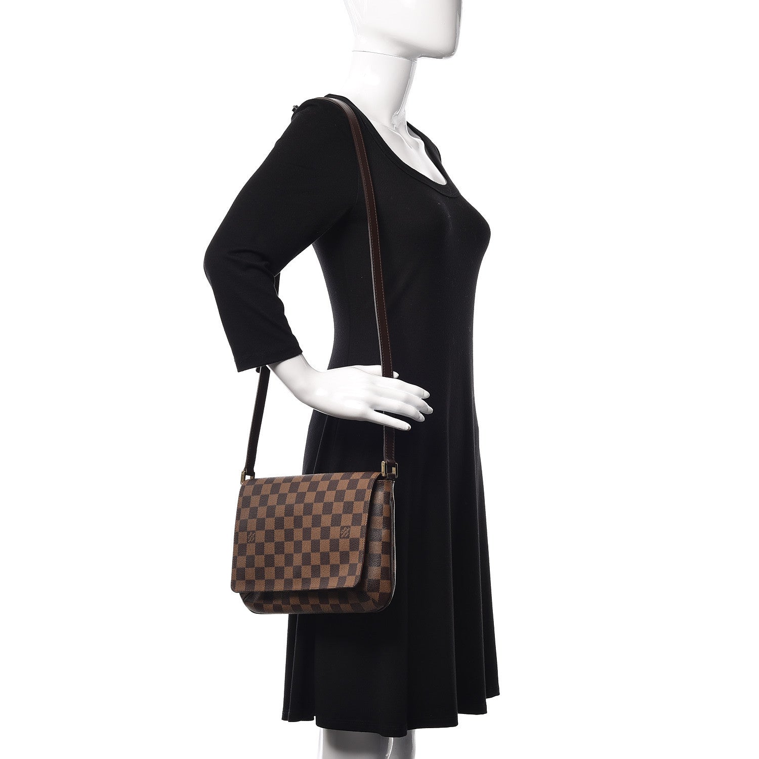 Louis Vuitton Damier Ebene Musette Tango 2 of 10