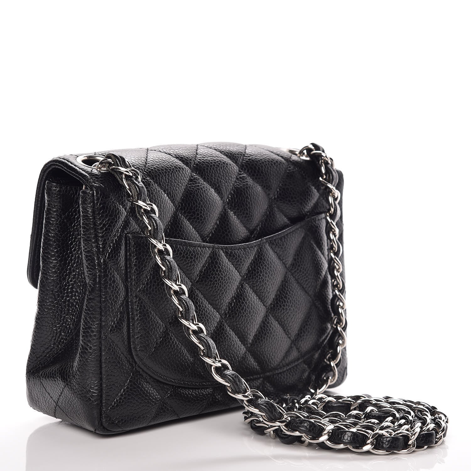 Chanel Caviar Quilted Mini Square Flap Black 4 of 13
