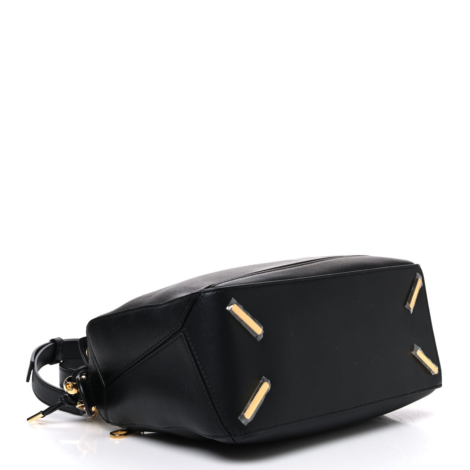 Loewe Nappa Lambskin Small Featherlight Puzzle Bag Black 4 of 9